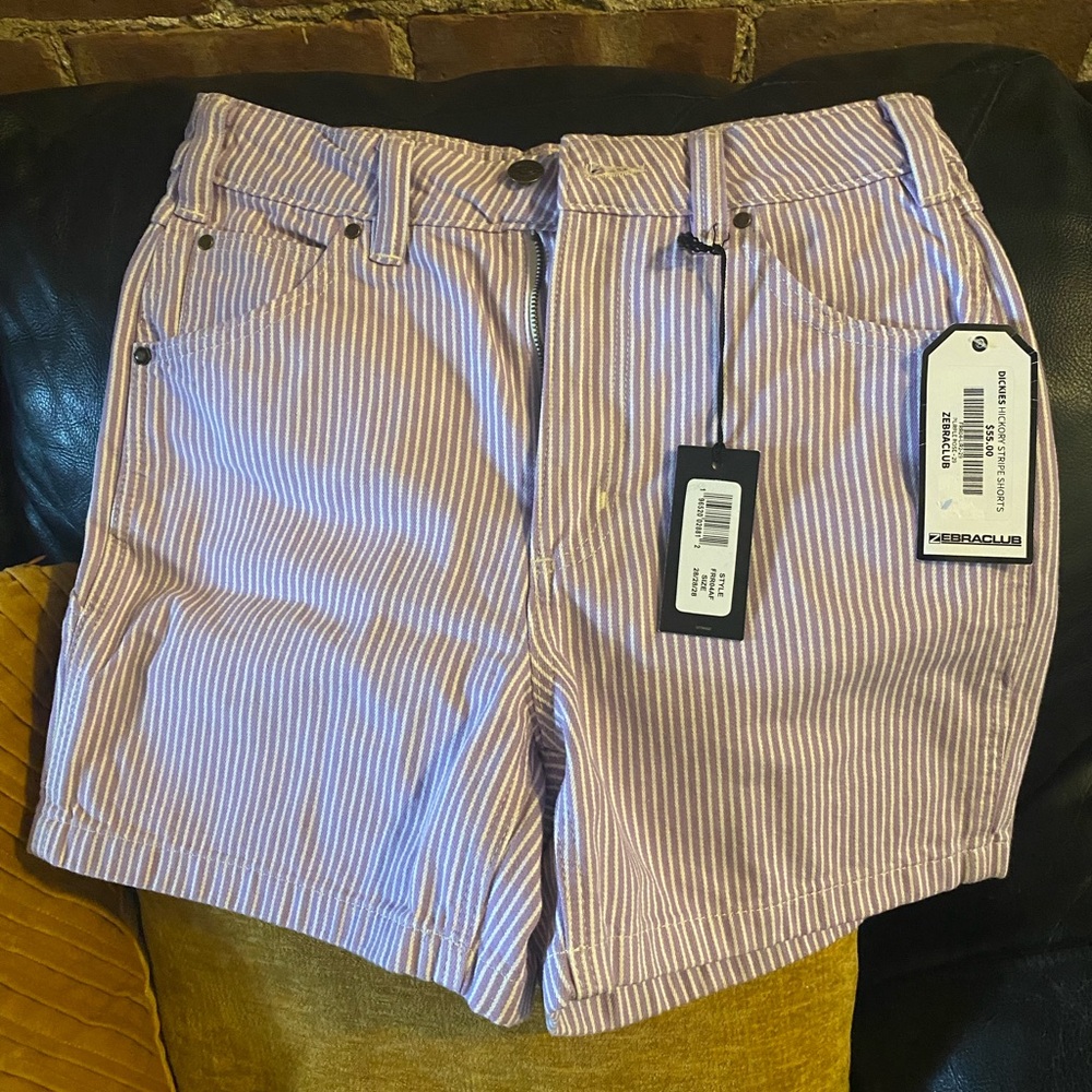 NWT * Dickies Lavender pinstripe Shorts